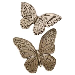 Vintage MCM Homco Dart Butterfly Wall Hanging Decor Set of 2 Plastic USA 1970s